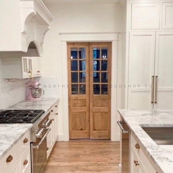 Custom Built: Glass French Doors Kitchen Pantry Doors - Etsy added by Melanie Brannon