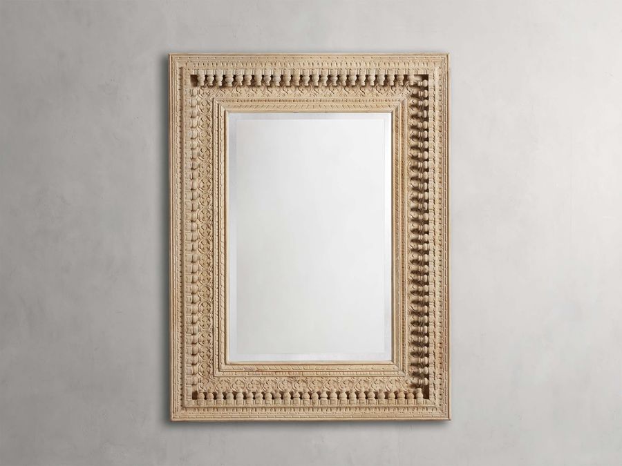 Madhava Wall Mirror in Bleach added by Kate McKay Designs