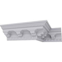 Endurathane Attica Crown Moulding, 3 7/8"H x 3 5/8"P x 5 3/8"F x 94 1/2"L, Factory Primed added by Mary Moosavi