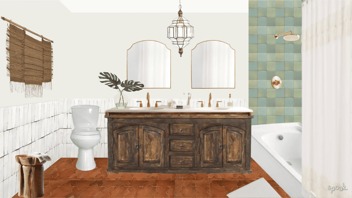 Bathroom Inspiration designed by Cori Tadrus