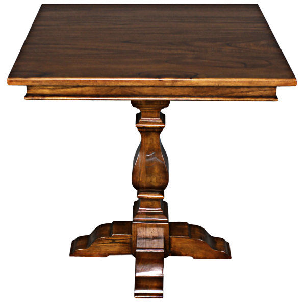 Merseyside 29.5'' Mahogany Solid Wood Pedestal Dining Table added by Amber James