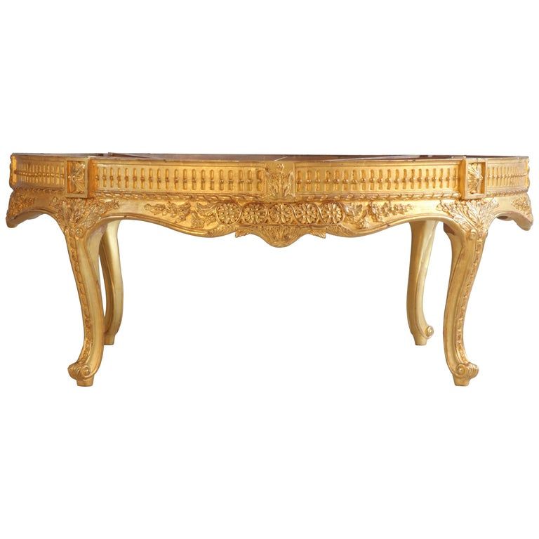 Giltwood Low Round Table added by Joanna Fernandez