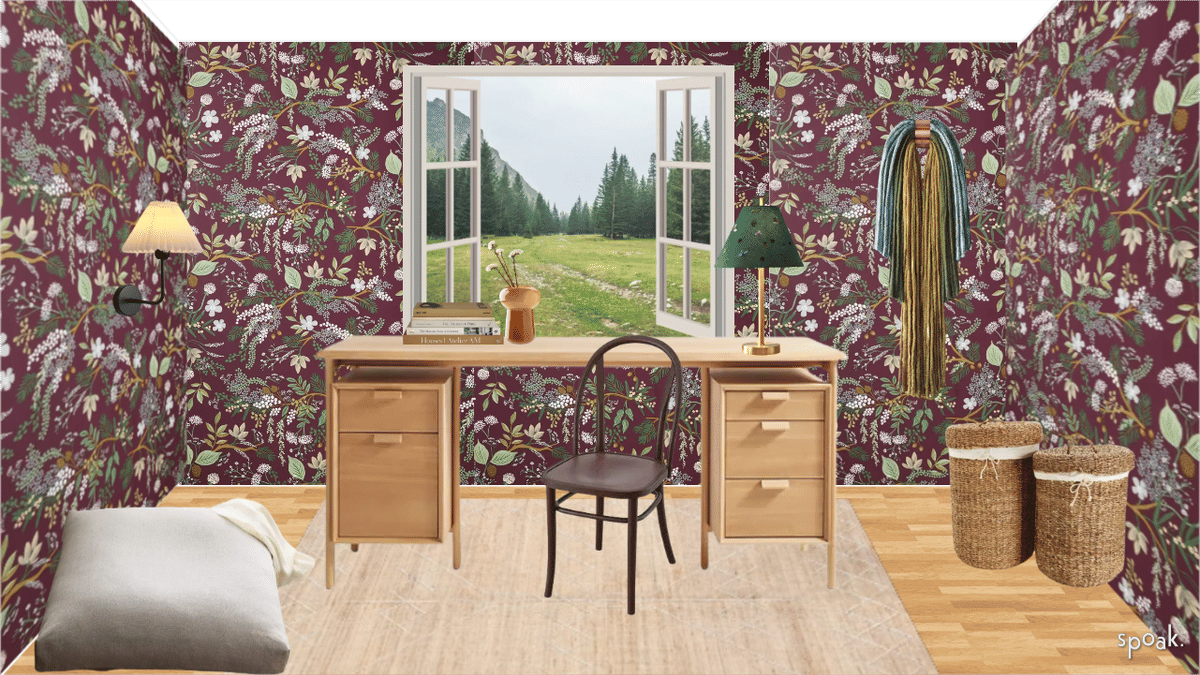 Green Craft Room Inspo designed by Maja Edwards