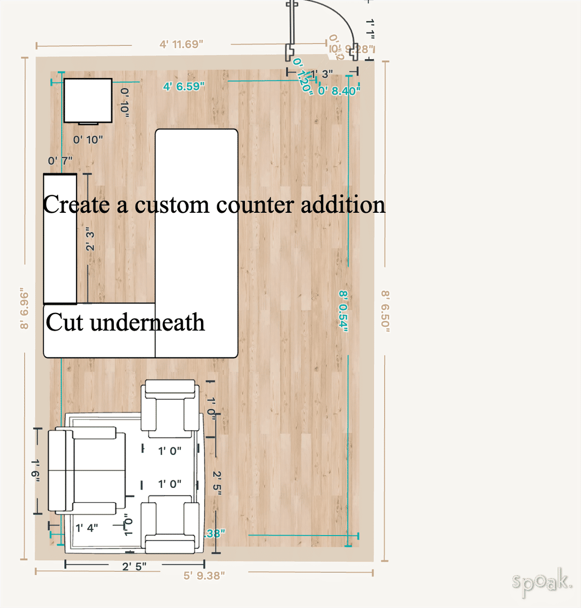 Library Layout designed by Eleshia Simms-Klock