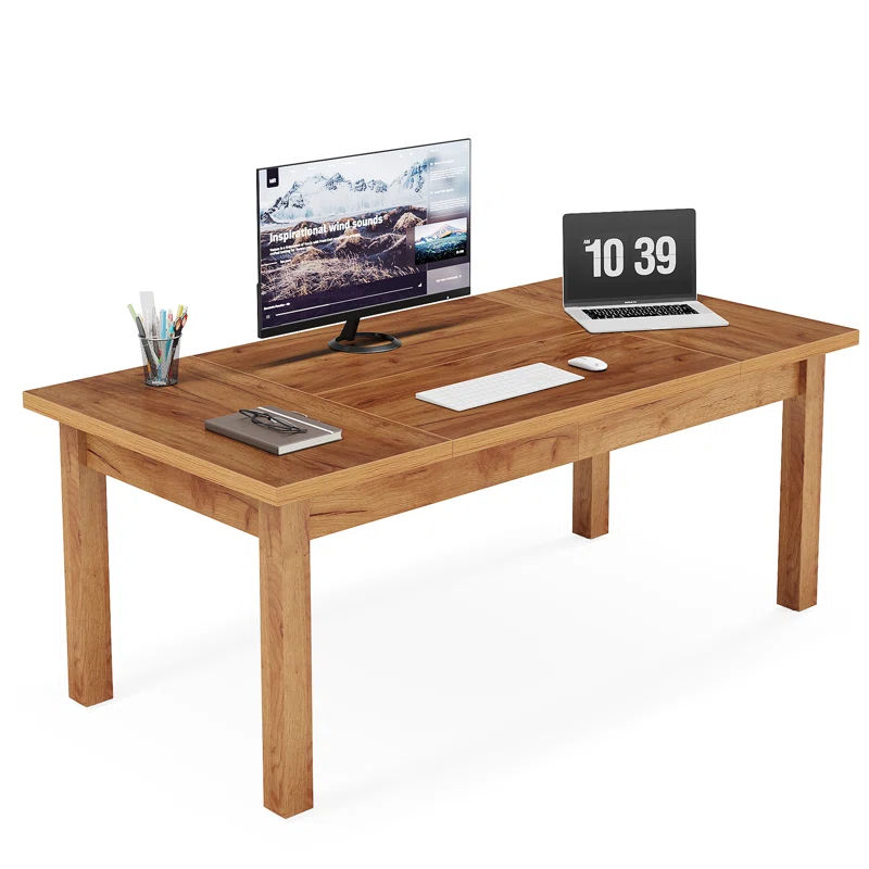 Millwood Pines Cartegena 70.86'' W Rectangle Computer Desk & Reviews | Wayfair added by Ally Lamson