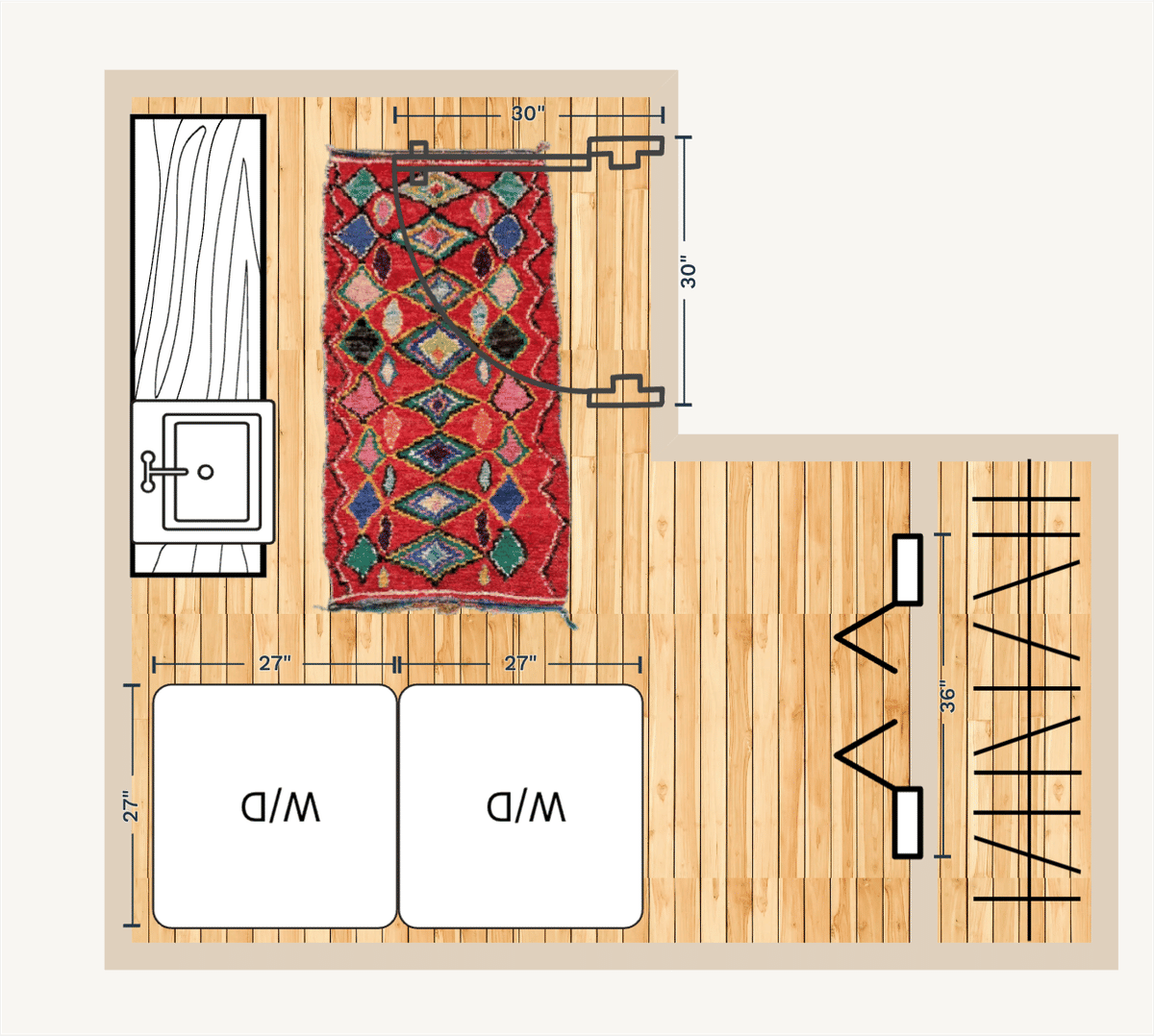 Laundry Room Layout designed by Spoak 