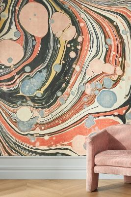 Mitchell Black Marble Mirage Mural added by Sharon Wojcieszyn