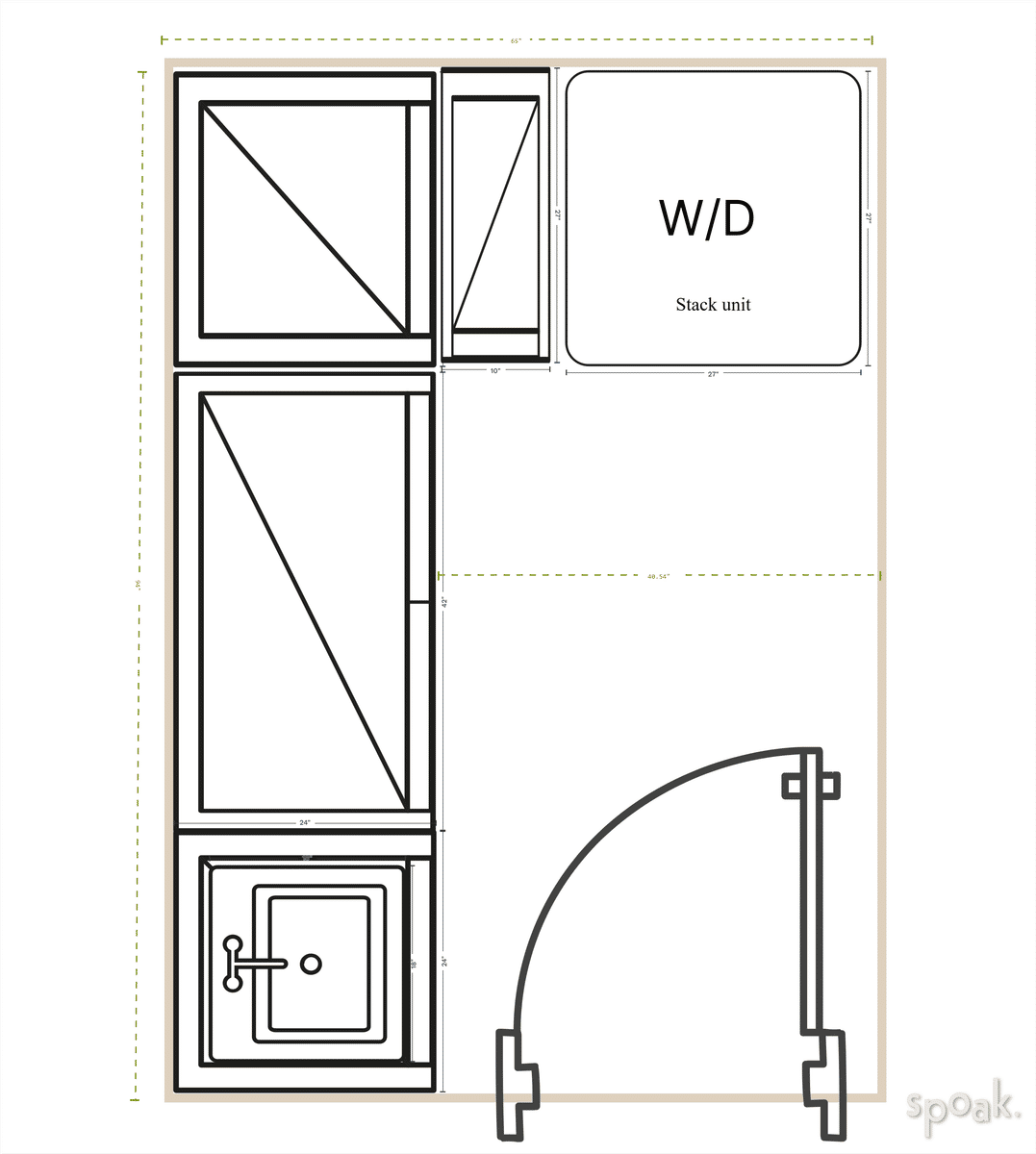 Bathroom Layout designed by Laura Schneider