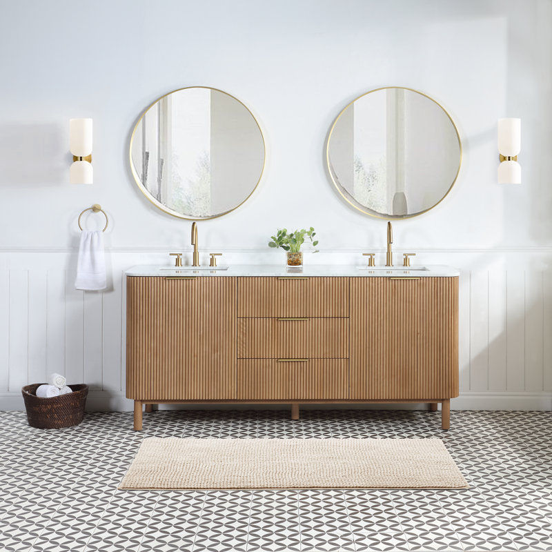 Nova 72'' Double Bathroom Vanity added by Corinne Walters