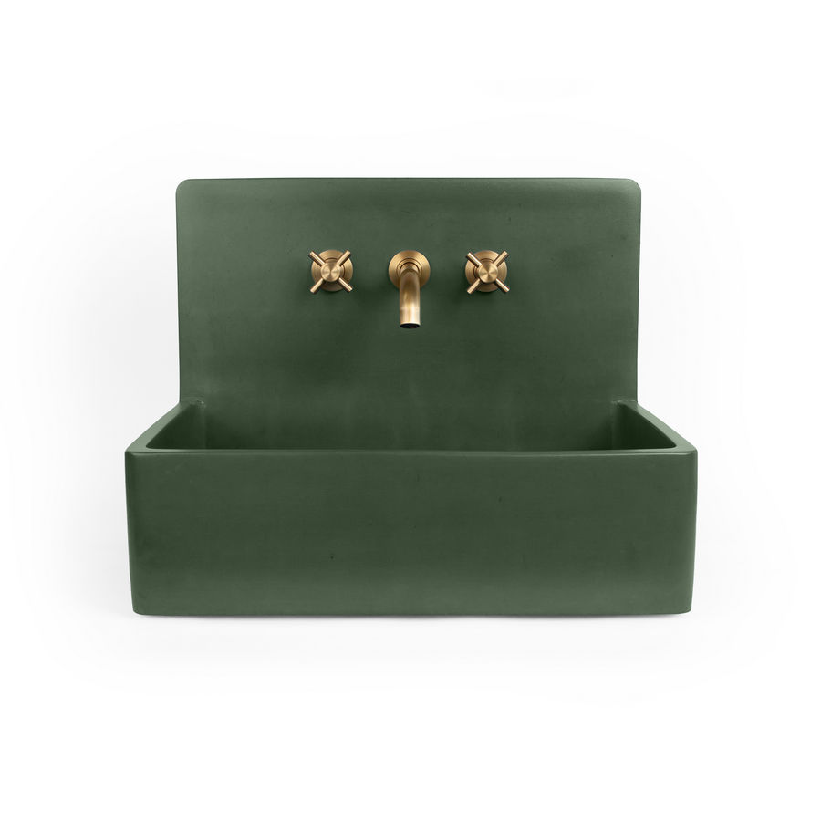 San Francisco Concrete Wall Mounted Console Bucket Sink added by Abby Phillips