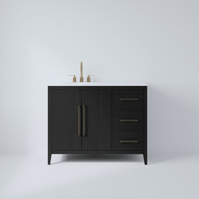 Alsup 42'' Single Bathroom Vanity added by Kate McKay Designs