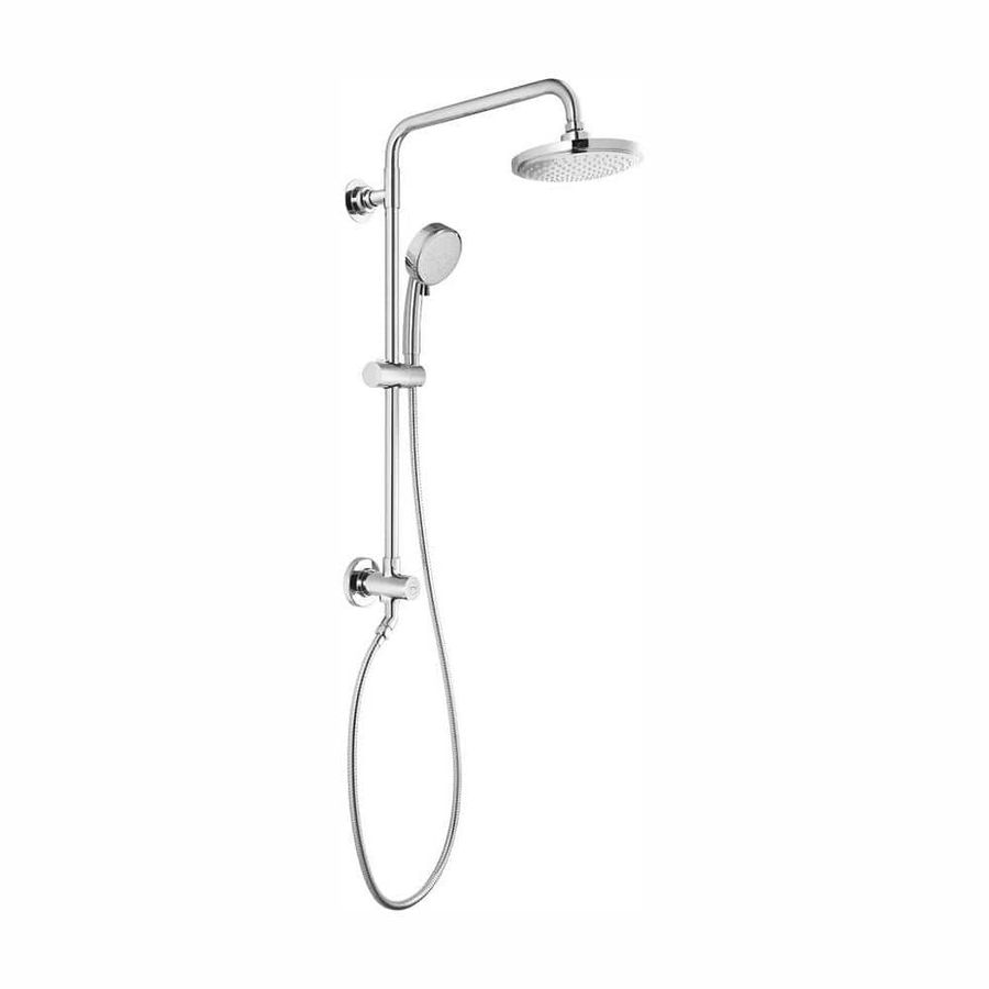 GROHE Vitalio 5-spray 7 in. Dual Shower Head and Handheld Shower Head in Chrome 26520000 - The Home Depot added by Audrey Harrer