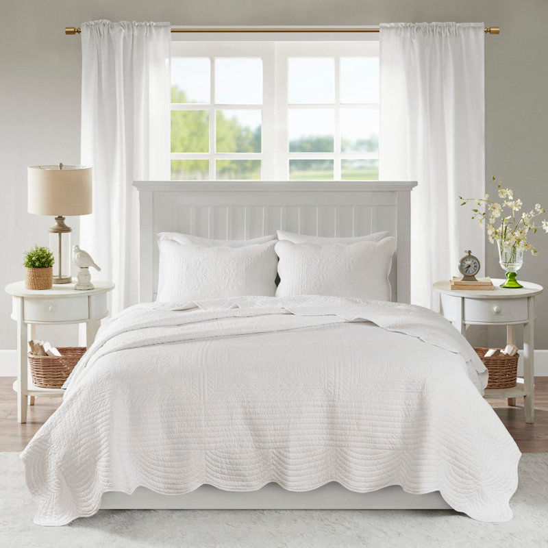 Madison Park Tuscany Scalloped Edge Quilt Set & Reviews | Wayfair added by sallie tyler