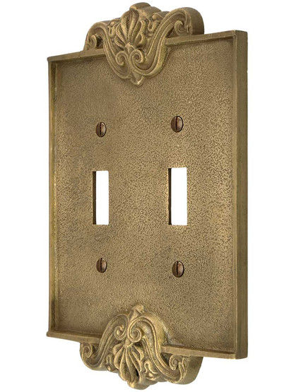 Art Nouveau Double-Toggle Cover Plate In Antique-By-Hand Finish added by Rxchel Abrahams