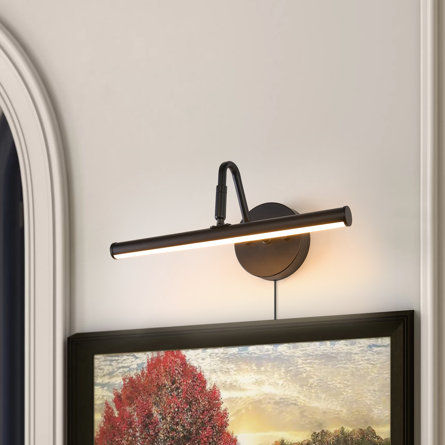 EurusHome 10W Dimmable LED Picture Light Fixture, Plug In/Hardwired,3CCT | Wayfair added by Lauren Elle Jones