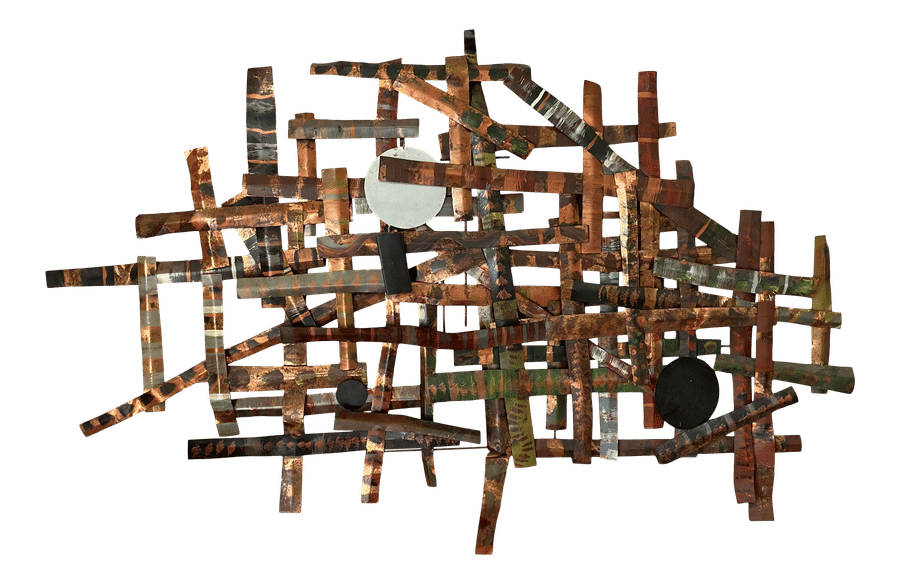 1970s Modern Metal Brutalist Wall Sculpture added by Spoak Member