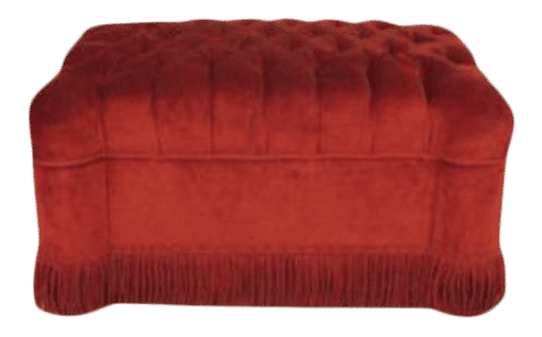 Fausto Polanco Upholstered Designer Ottoman ~ Red added by Spoak Member