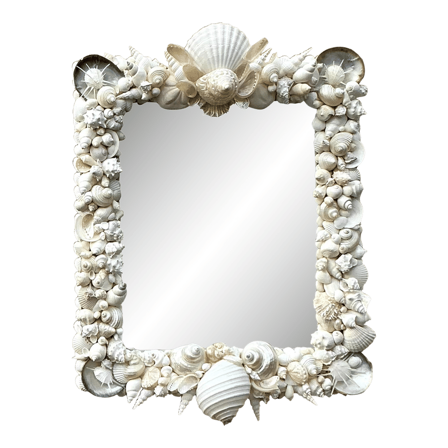 Vintage Coastal Artisan Shell Mirror added by Allie Bar-or