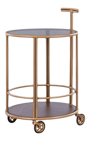 Vesta Regis Smoked Glass Bar Cart added by Amber Wilcox