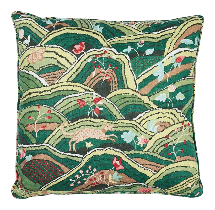 Schumacher Rolling Hills 18" Pillow in Green added by Kate Lynn Nemett