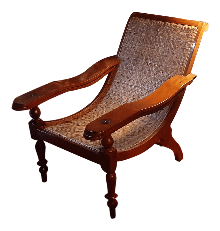 Mid-Century Vintage Woven Teak Lounge Chair added by Ananya Ashok