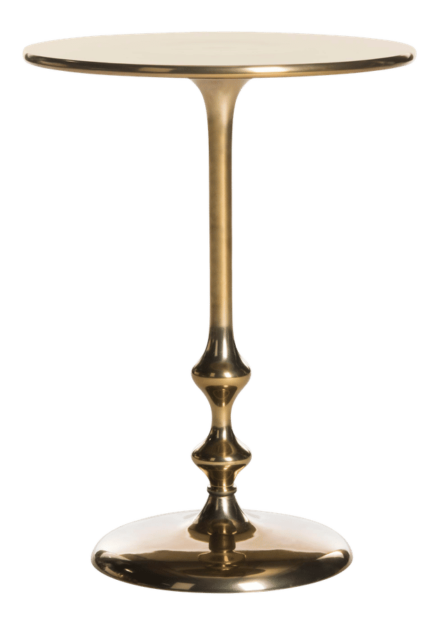 Modern Round Side Table in Antique Brass added by Abbey Roach