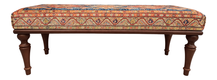 Turkish Rug Upholstered Contemporary Ottoman Bench added by Ananya Ashok