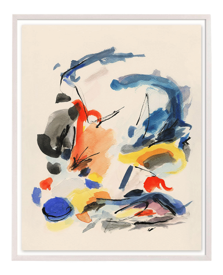 Abstract Colorful Print With Primary Colors - Unframed Giclée on Watercolor Paper - 23" X 31" added by Spoak Member