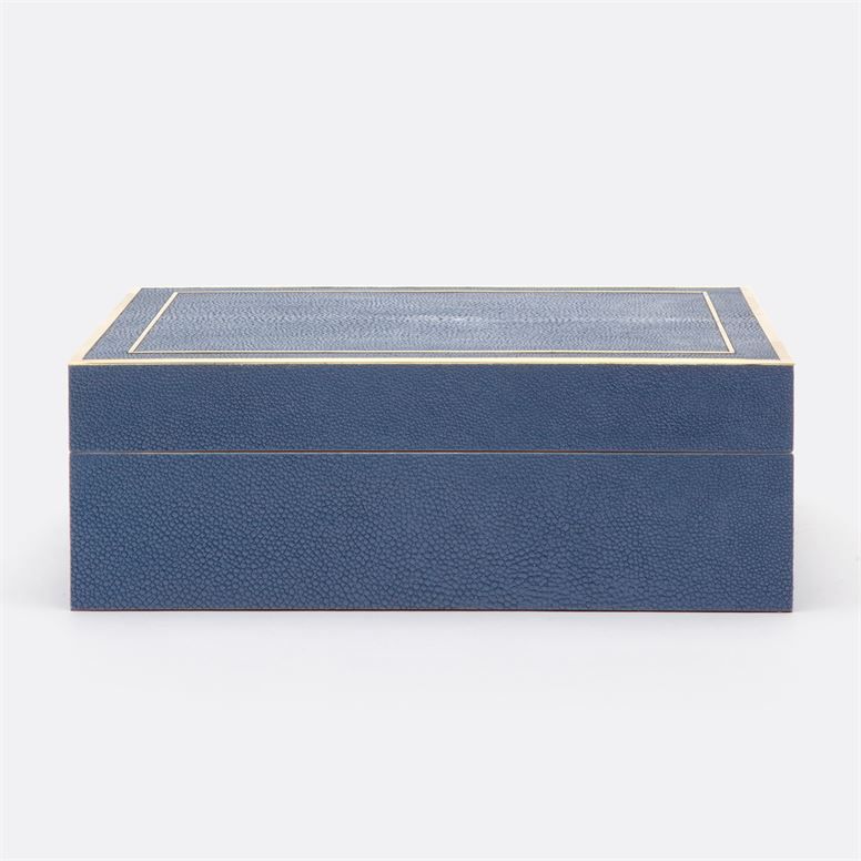 Matthew Faux Shagreen and Brass Boxes - Mecox Gardens added by Serena Finnerty
