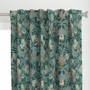 Colorful fabrics digitally printed by Spoonflower - VIENNA VINE LARGE added by Jennifer Hickey