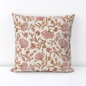 KALAMI FLORAL MAUVE Square Throw Pillow Cover byholli_zollinger added by Where The Heart Is Designs