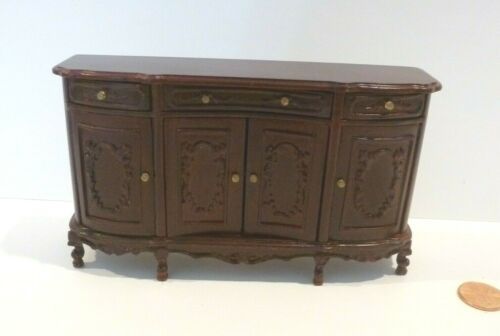 BESPAQ DOLLHOUSE MINIATURE "BUCKINGHAM" BUFFET  4371 MH  MAHOGANY  | eBay added by Mary Claire Inglish