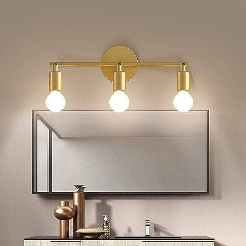 3-Light Wall Sconce Lighting, Gold Wall Vanity Light Fixture Wall Lamp   | eBay added by Sarah Jackson