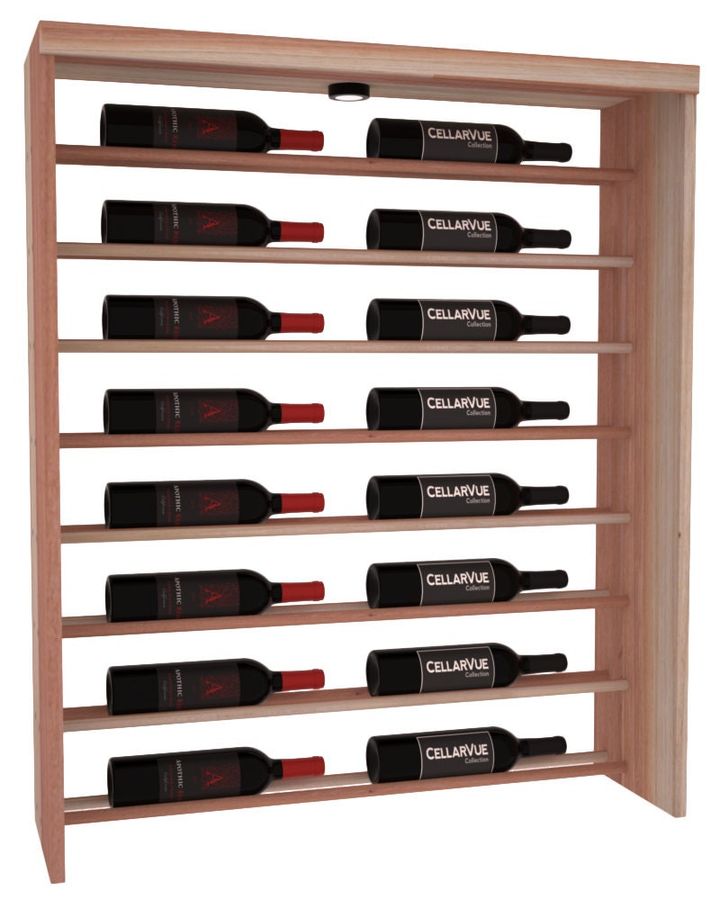 35" Top Horizontal Wine Rack Display Kit in Redwood. added by Spoak Member