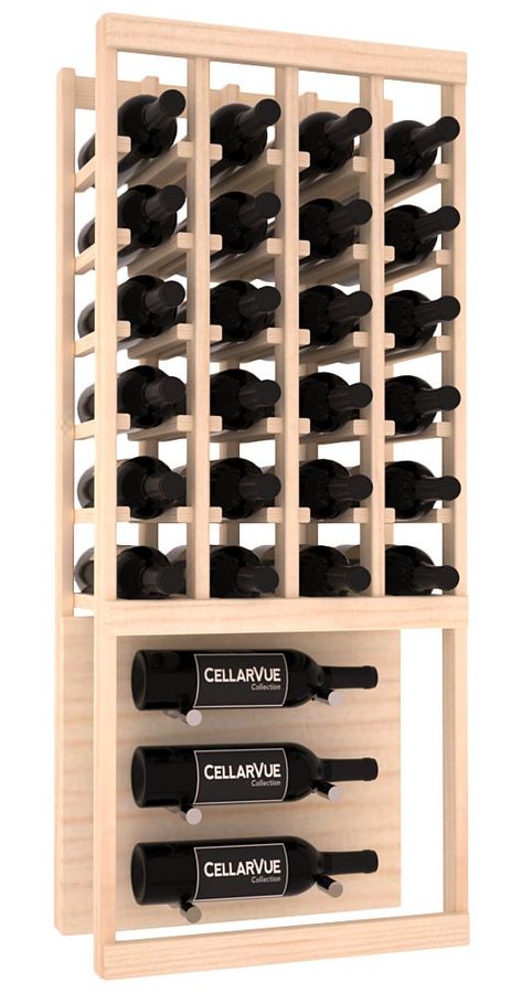 17" Top Showcase Display Wine Rack Display Kit in Ponderosa Pine. added by Spoak Member