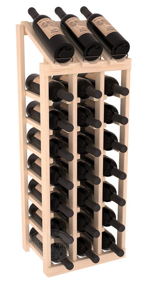 Handmade Wooden 24 Bottle Display View Wine Rack Kit in Ponderosa Pine. added by Spoak Member