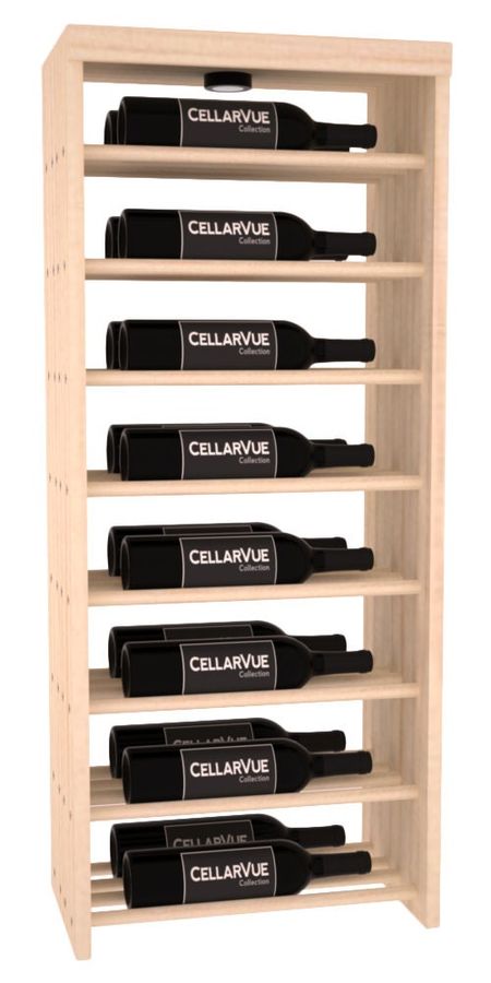 17" Top Horizontal Double Deep Wine Rack Display Kit in Ponderosa Pine. added by Spoak Member