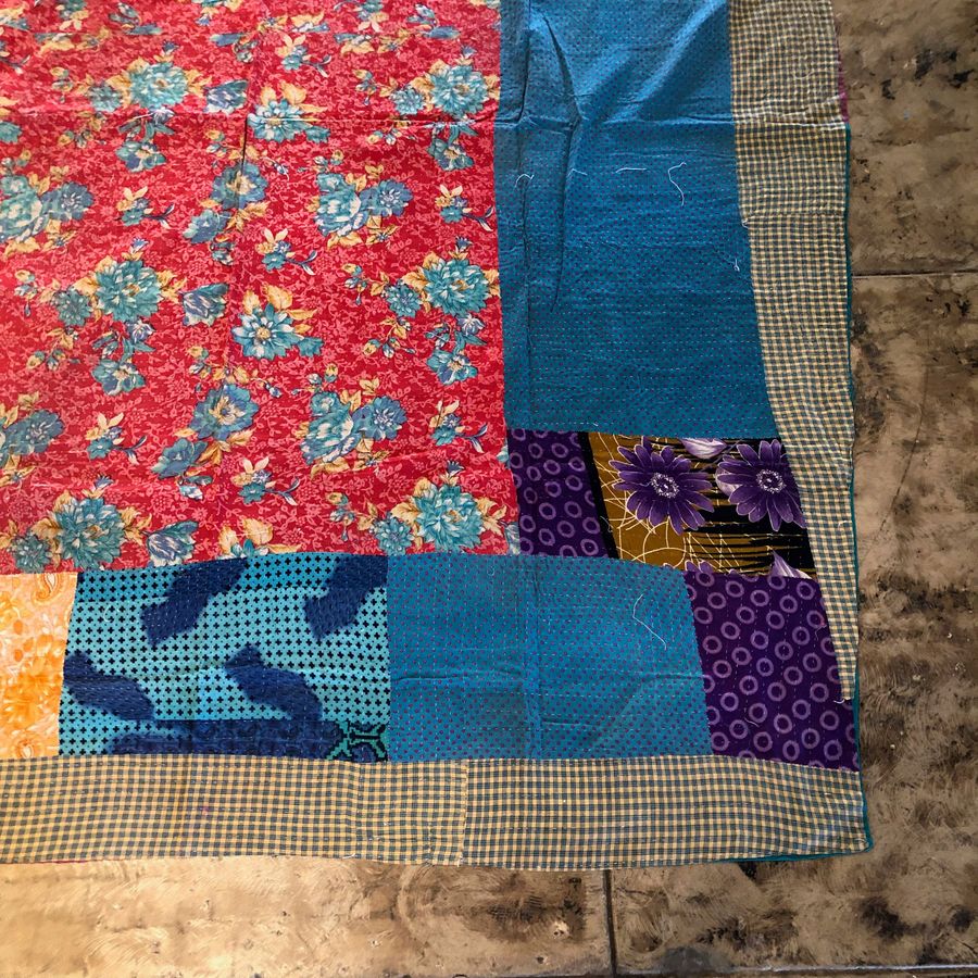 Vintage Kantha Blanket, Quilt, Throw Blanket, Kantha Quilt Indian Vintage Throw Handmade Blanket added by Spoak Member