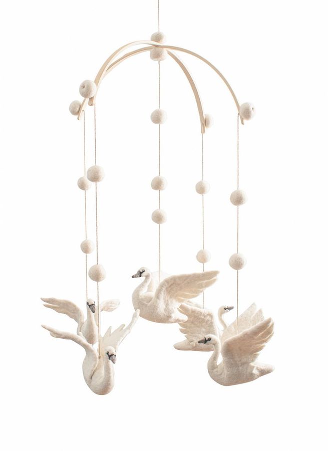 Swan  Swan Mobile  Felt Swan  Swan Decor  Ballerina - Etsy added by Victoria Hardin