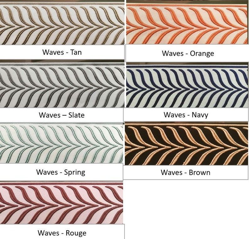 Drapes With Ribbon Trims Add Fabric TRIM to Your Drapes - Etsy added by Jennifer Hickey