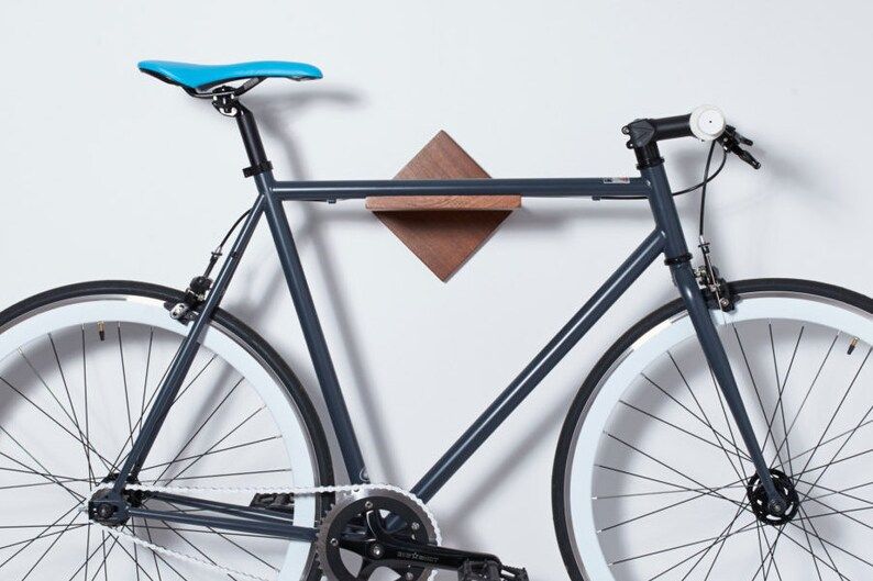 Simple Wall Mounted Bike Rack / Bike Shelf. Modern Minimalist Bike Storage. Handmade Bike Furniture Bike Display Art. Bike Stand. added by Spoak Member