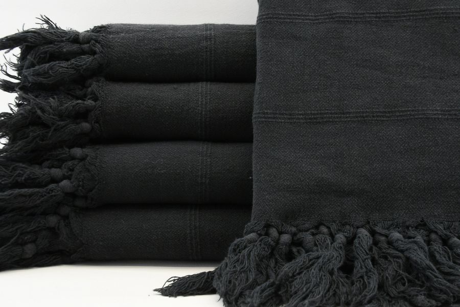Black Stone Washed Towel,85x170cm,Turkish Peshtemal,Ultra Soft Towel,Bath Towel,34"x67",Beach Peshtemal,Hammam Towel,Cotton Towel,K2-taş added by Spoak Member