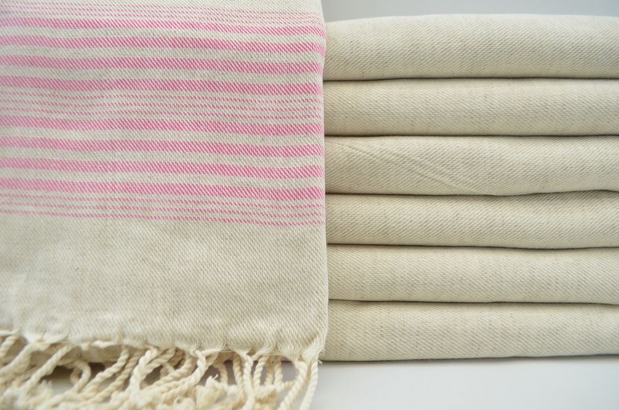 Pink Striped Towel,Linen Towel,Turkish Hammam Towel,Turkish Towel,Linen Peshtemal,40"x67",Turkish Peshtemal,Soft Towel,Bath Towel,B4-keten added by Spoak Member