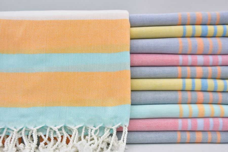 Anatolian Towel,Bath Peshtemal,Festival Towel,Turkish Towel,Sets Towel,Set of 10 Pcs Towel,40"x70",Turkish Peshtemal,B4-melis-set4 added by Spoak Member