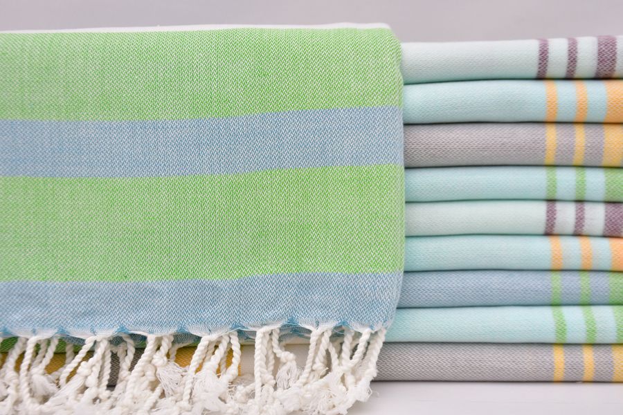 Turkish Towel,Handmade Towel,Handwoven Towel,Sets Towel,Set of 10 Pcs Towel,40"x70",Decorative Towel,Turkish Peshtemal,B4-melis-set2 added by Spoak Member