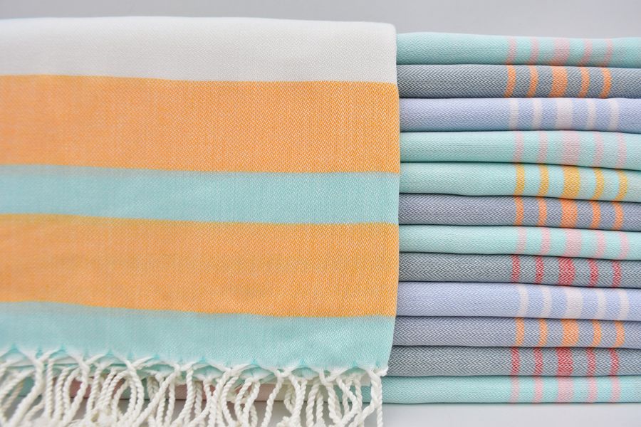 Turkish Towel,Sets Towel,Beach Towel,Bath Peshtemal,Set of 10 Pcs Towel,40"x70",Turkish Peshtemal,Anatolian Towel,Art Towel,B4-melis-set10 added by Spoak Member