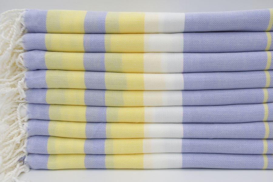 Turkish Towel,40"x67",Turkish Peshtemal,Soft Towel,Blue and Yellow Peshtemal,Bohemian Towel,Sauna Towel,Festival Towel,Bath Towel,B4-melis added by Spoak Member