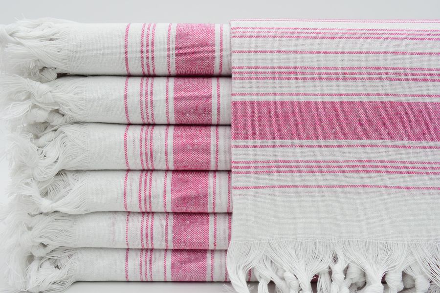 Turkish Towel,Wedding Towel,Bridesmaid Towel,Beach Towel,32"x69",Pool Towel,Pink Towel,Turkish Peshtemal,Striped Towel,Home Decor,M1-Saraylı added by Spoak Member