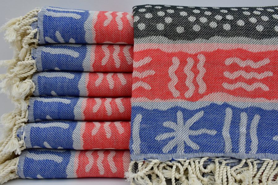 Beach Peshtemal,Multicolored Towel,Turkish Towel,Camp Towel,40"x70",Turkish Bath Towel,Pool Towel,Turkish Peshtemal,Hammam Towel,K1-renkli added by Spoak Member