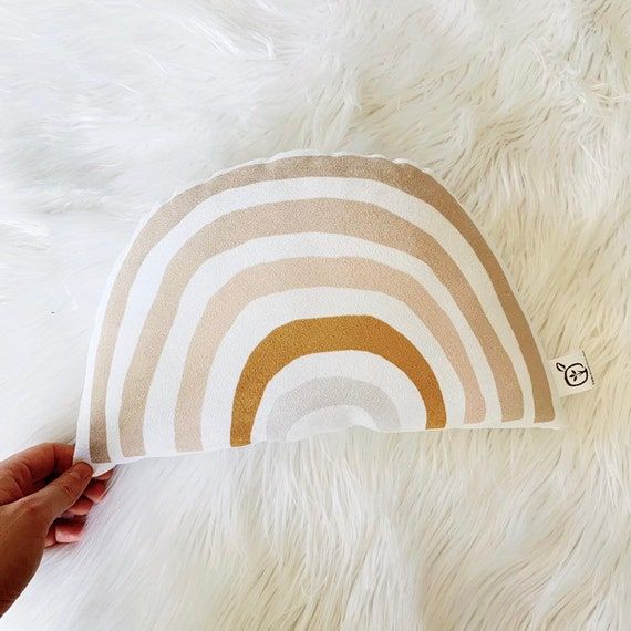 Rainbow, Nursery Pillow, Rainbow Baby, Rainbow Baby Nursery, Scandinavian Rainbow, Neutral Rainbow added by Hayleigh Dial